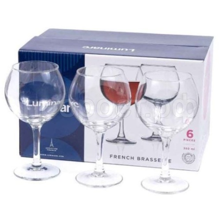 Набор бокалов для вина ФРАНЦУЗСКИЙ РЕСТОРАНЧИК 6шт 280мл  Набор бокалов для вина ФРАНЦУЗСКИЙ РЕСТОРАНЧИК 6шт 280мл