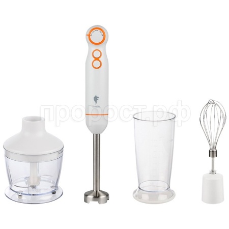 Блендер LEONORD 800Вт погружной 2 скорости бело-оранжевый LE-1722 105811 /6шт/ Блендер LEONORD 800Вт погружной 2 скорости бело-оранжевый LE-1722 105811 /6шт/