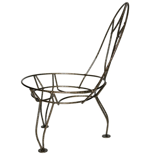 Подставка Настольная РЗДИ Стульчик 1 горшок бронза Подставка Настольная РЗДИ Стульчик 1 горшок бронза