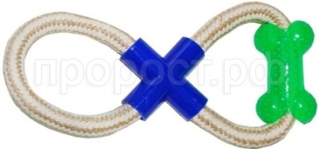 Игрушка для собак Грейфер  восьмерка с косточкой 25см ГР038 Игрушка для собак Грейфер  восьмерка с косточкой 25см ГР038