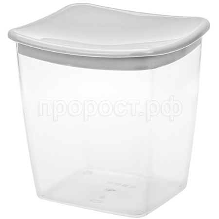 Емкость д/сыпуч. прод. квадратная 1л смоки М1223 /18шт/М-пласт  Емкость д/сыпуч. прод. квадратная 1л смоки М1223 /18шт/М-пласт