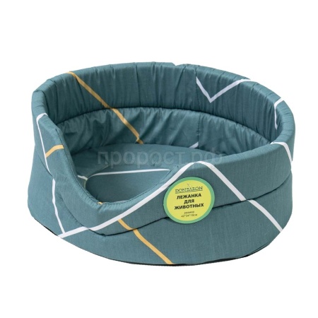 Лежанка овальная стеганая поролоновая хлопок Геометрия МИКС 42*34*18см/DONBARON Лежанка овальная стеганая поролоновая хлопок Геометрия МИКС 42*34*18см/DONBARON
