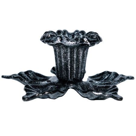 ДЕКОР Подсвечник Цветок антик серебро РЗДИ/1шт ДЕКОР Подсвечник Цветок антик серебро РЗДИ/1шт