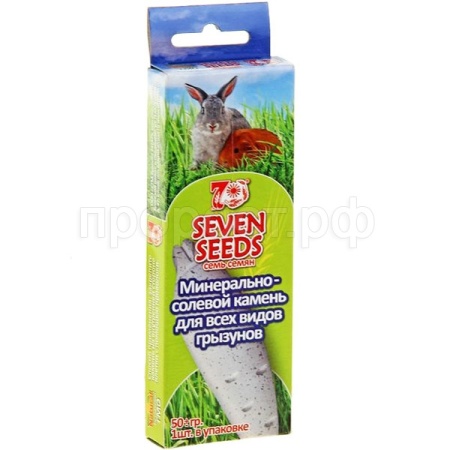 Минерально-солевой камень SEVEN SEEDS для грызунов 50г Минерально-солевой камень SEVEN SEEDS для грызунов 50г