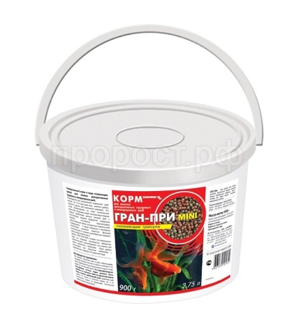 Корм для рыб ГРАН-ПРИ MINI плавающие гранулы 900гр Корм для рыб ГРАН-ПРИ MINI плавающие гранулы 900гр