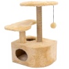 Когтеточка Домик ЧИП круглый с полкой, столбик джут 48*51*h71см бежевый/8347/Дарэлл Когтеточка Домик ЧИП круглый с полкой, столбик джут 48*51*h71см бежевый/8347/Дарэлл