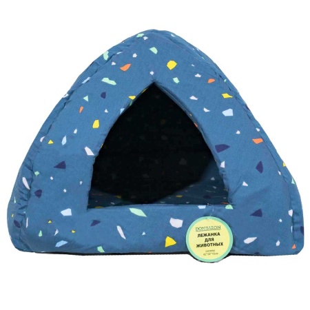 Лежанка Домик Вигвам поролоновая хлопок  МИКС 42*34*18см/DONBARON Лежанка Домик Вигвам поролоновая хлопок  МИКС 42*34*18см/DONBARON