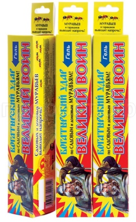 Гель Великий воин  от муравьев ТУБА 80гр  Гель Великий воин  от муравьев ТУБА 80гр