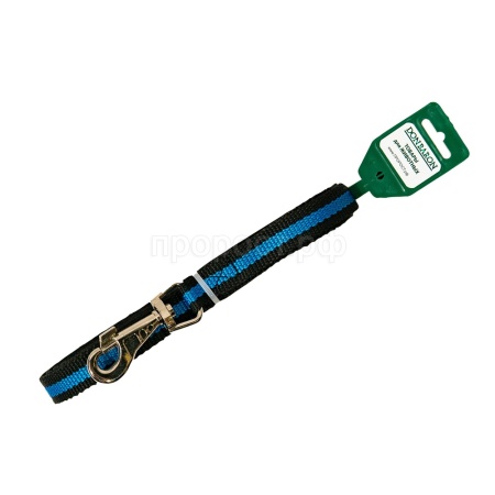 Поводок капрон 20мм*5м черный с синей полосой  DONBARON Поводок капрон 20мм*5м черный с синей полосой  DONBARON