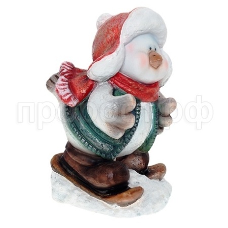 Воробей на лыжах L22W23H40см 626321/F472  Воробей на лыжах L22W23H40см 626321/F472