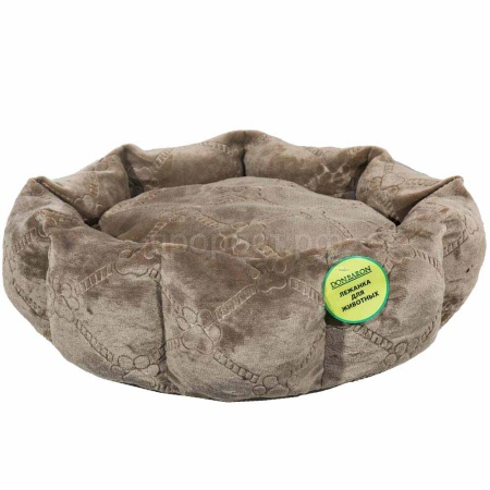 Лежанка круглая с подушкой коричневая 52*20см/DONBARON Лежанка круглая с подушкой коричневая 52*20см/DONBARON