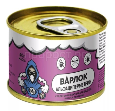Шашка Варлок 40г альфациперметрин инсектоакарицидная/Капитал-Прок