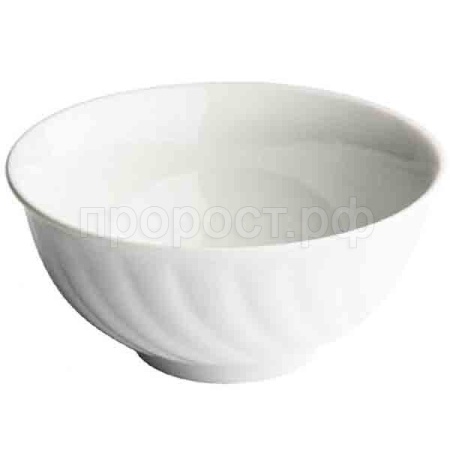 Салатник 400мл Голубая роза белый фарфор 017302  Салатник 400мл Голубая роза белый фарфор 017302