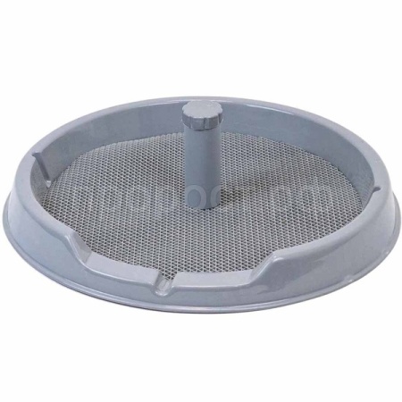 Туалет д/собак РОККИ со столбиком круглый D60+резин. коврик для мелких пород/2935рез/Дарэлл/