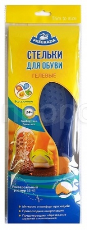 PREGRADA Стельки д/обуви (гелевые) Всесезонные размер 35-41 GL-005 PREGRADA Стельки д/обуви (гелевые) Всесезонные размер 35-41 GL-005