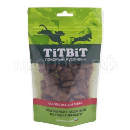 Лакомство для собак Подушечки с обсыпкой из рубца говяжьего Золотая колекция 80гр/018767 Лакомство для собак Подушечки с обсыпкой из рубца говяжьего Золотая колекция 80гр/018767