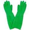 Перчатки хозяйственные латексные опудренные L удлиненный манжет зеленый 87300 /12шт/ Перчатки хозяйственные латексные опудренные L удлиненный манжет зеленый 87300 /12шт/
