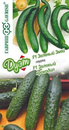 Огурец Зеленый змей F1 0,25 г + Огурец Зеленый крокодил F1 0,25 г Огурец Зеленый змей F1 0,25 г + Огурец Зеленый крокодил F1 0,25 г