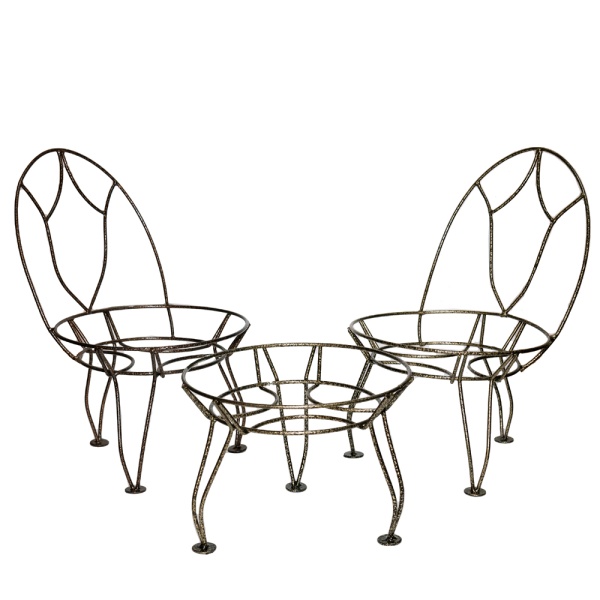 Подставка Настольная РЗДИ Столик мини 1 горшок черный Подставка Настольная РЗДИ Столик мини 1 горшок черный