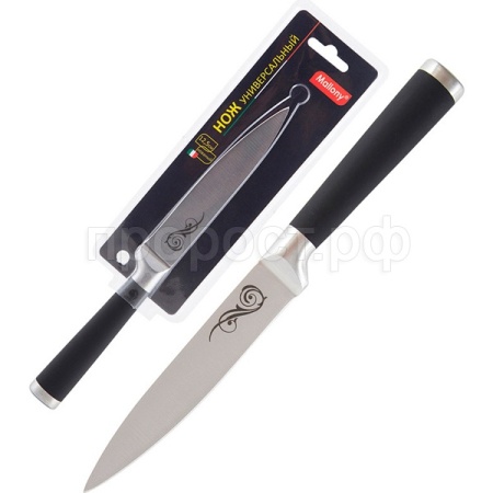 Нож универсал с прорезиненной рукояткой 12,5см MAL-05RS 985365 /24шт/Mallony Нож универсал с прорезиненной рукояткой 12,5см MAL-05RS 985365 /24шт/Mallony