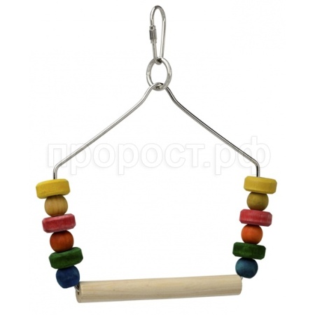 Игрушка для птиц Качели деревянные Игрушка для птиц Качели деревянные