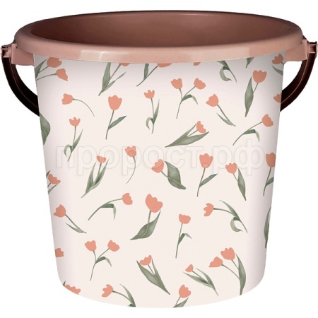 Ведро 10л Сиеста Тюльпан фраппе ВР-1948 /шт/ПП Ведро 10л Сиеста Тюльпан фраппе ВР-1948 /шт/ПП