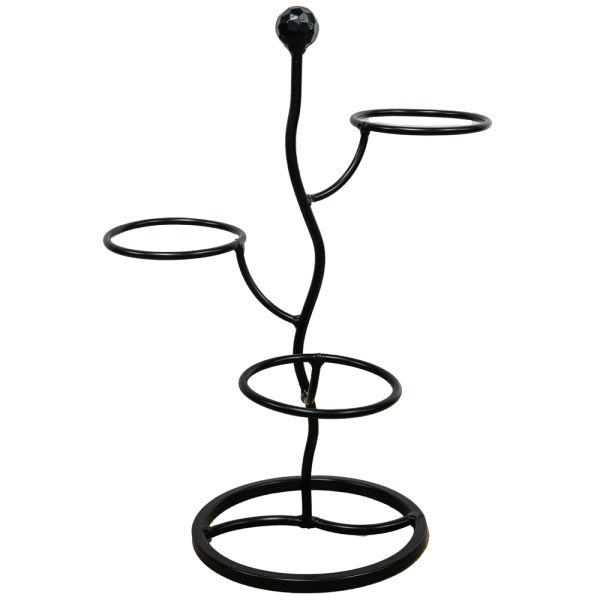 Подставка Настольная РЗДИ РОСТОК 3 горшка черная Подставка Настольная РЗДИ РОСТОК 3 горшка черная