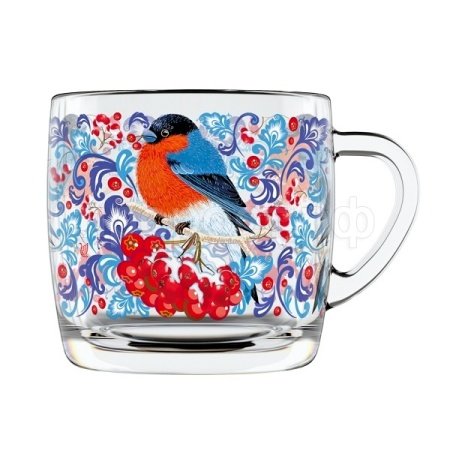 Кружка Снегири на рябине 300мл 2134-Д /12шт/ДК Кружка Снегири на рябине 300мл 2134-Д /12шт/ДК