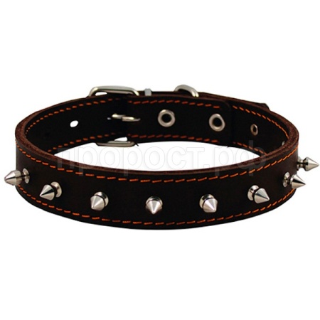 Ошейник кожа 35мм двойной с шипами 50-59см/00035110/Каскад Ошейник кожа 35мм двойной с шипами 50-59см/00035110/Каскад