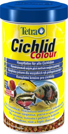 Корм для рыб Tetra Cichlid Colour банка 500 мл шарики для яркости окраски цихлид Корм для рыб Tetra Cichlid Colour банка 500 мл шарики для яркости окраски цихлид