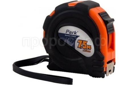 Рулетка с фиксатором 7,5м*25мм прорезн.корпус ТМ29-7525 /353029/PARK Рулетка с фиксатором 7,5м*25мм прорезн.корпус ТМ29-7525 /353029/PARK