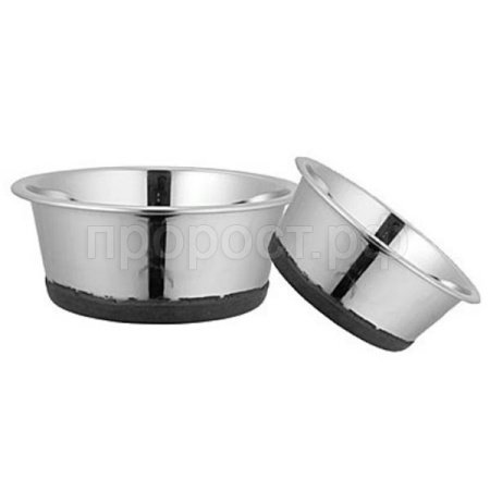 Миска метал 0,8л Стандарт с резиновым дном /Д751/ЗР Миска метал 0,8л Стандарт с резиновым дном /Д751/ЗР
