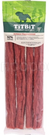 Лакомство для собак Колбаска Традиционная Золотая коллекция 80г/018675 Лакомство для собак Колбаска Традиционная Золотая коллекция 80г/018675