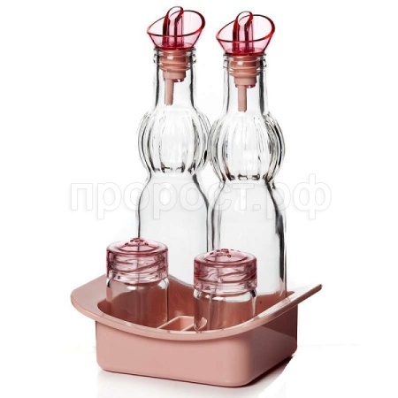 Набор емкостей для специй и масла Herevin 150мл на подставке 152065-500 Набор емкостей для специй и масла Herevin 150мл на подставке 152065-500