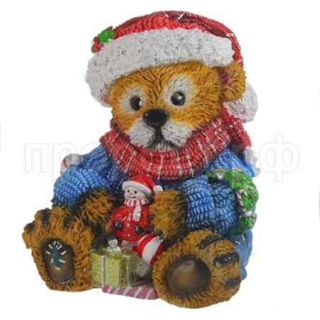 Медвежонок с подарком L21W21H24см 626352/F476 Медвежонок с подарком L21W21H24см 626352/F476