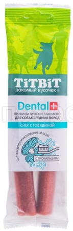 Лакомство С Дентал+Снек с говядиной д/средних пород Лакомство С Дентал+Снек с говядиной д/средних пород