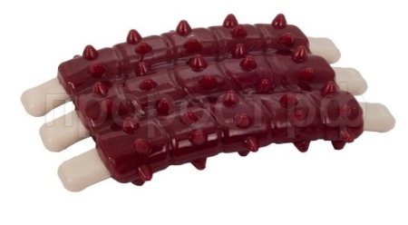 Игрушка для собак Рёбрышки с ароматом говядины Marli из термопластичной резины 12*8см/91200005 Игрушка для собак Рёбрышки с ароматом говядины Marli из термопластичной резины 12*8см/91200005