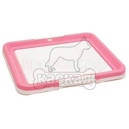 Туалет д/собак прямоугольный под пеленку 48*41*4см/09312221 Туалет д/собак прямоугольный под пеленку 48*41*4см/09312221