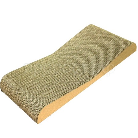 Когтеточка-лежанка  зверьё моё Дюна картон 47х21х5см Когтеточка-лежанка  зверьё моё Дюна картон 47х21х5см