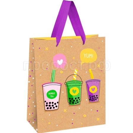 Пакет подарочный 18*23*10см "Cocktail" выб. лак крафт MESHU/MS_51771/Рельеф Пакет подарочный 18*23*10см "Cocktail" выб. лак крафт MESHU/MS_51771/Рельеф