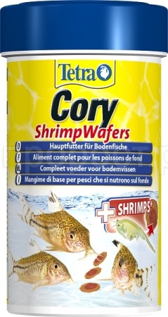 Корм для рыб Tetra Cory Shrimp Wafers для донных рыб с креветкой 250мл/257429