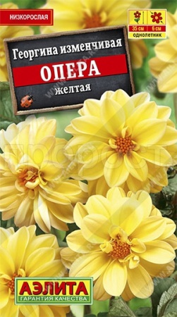 Георгина Опера желтая 7шт Георгина Опера желтая 7шт
