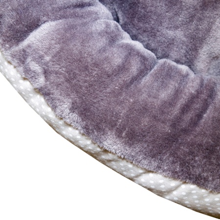 Лежанка ватрушка плюш бежевый горох 56*17см/DONBARON Лежанка ватрушка плюш бежевый горох 56*17см/DONBARON