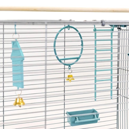 Клетка д/птиц ЛОРА-3 ECO 58*40*126см (укомплект) 3 секции бирюзовая/4612/Дарэлл Клетка д/птиц ЛОРА-3 ECO 58*40*126см (укомплект) 3 секции бирюзовая/4612/Дарэлл