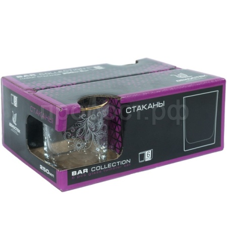 Набор стаканов Акация 250мл/150-Г32 Набор стаканов Акация 250мл/150-Г32