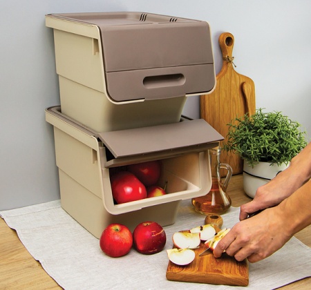 Ящик д/хранения овощей 12л СМАРТ латте М2396 /6шт/М-пласт Ящик д/хранения овощей 12л СМАРТ латте М2396 /6шт/М-пласт