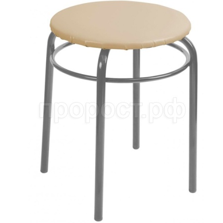 Табурет "Ника Макси" круглый с/ободком слоновая кость ТНМ/СЛ Табурет "Ника Макси" круглый с/ободком слоновая кость ТНМ/СЛ