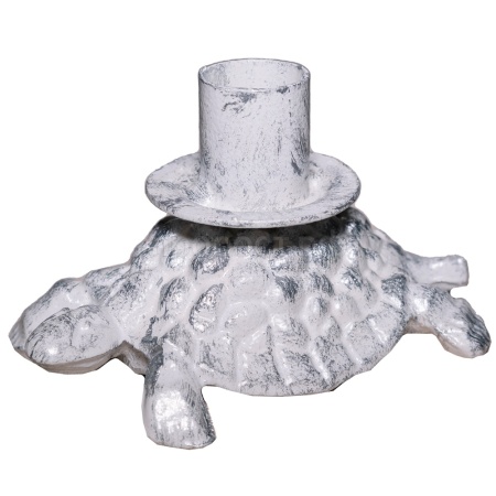 ДЕКОР Подсвечник Черепаха бел серебро РЗДИ/1шт ДЕКОР Подсвечник Черепаха бел серебро РЗДИ/1шт