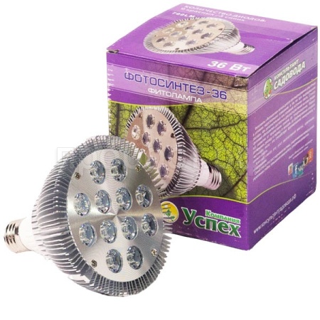 Фитолампа ФОТОСИНТЕЗ-36 для растений 12Вт Е27 Фитолампа ФОТОСИНТЕЗ-36 для растений 12Вт Е27