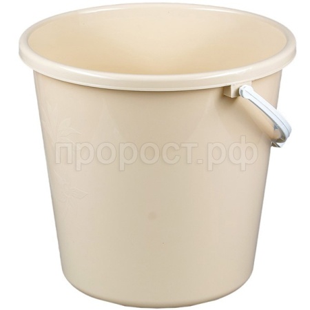 Ведро 12л Ромашка бежевый /10шт/02014/Арз Ведро 12л Ромашка бежевый /10шт/02014/Арз